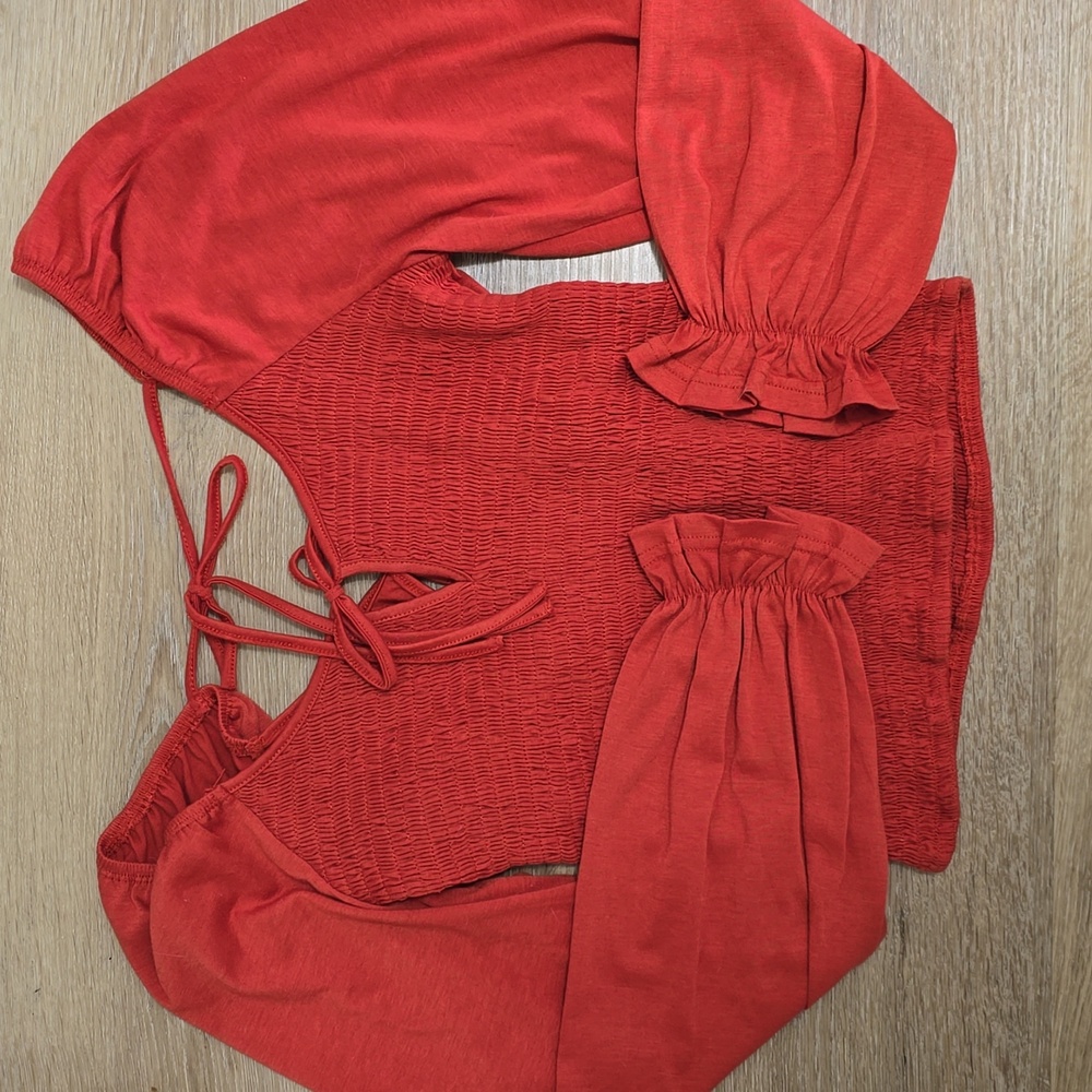 Women's Elegant Rust Orange Top